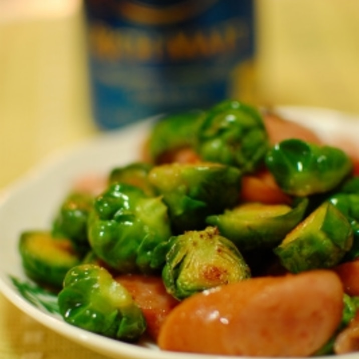 芽キャベツのソーセージ炒め レシピ 作り方 By Verandism 楽天レシピ